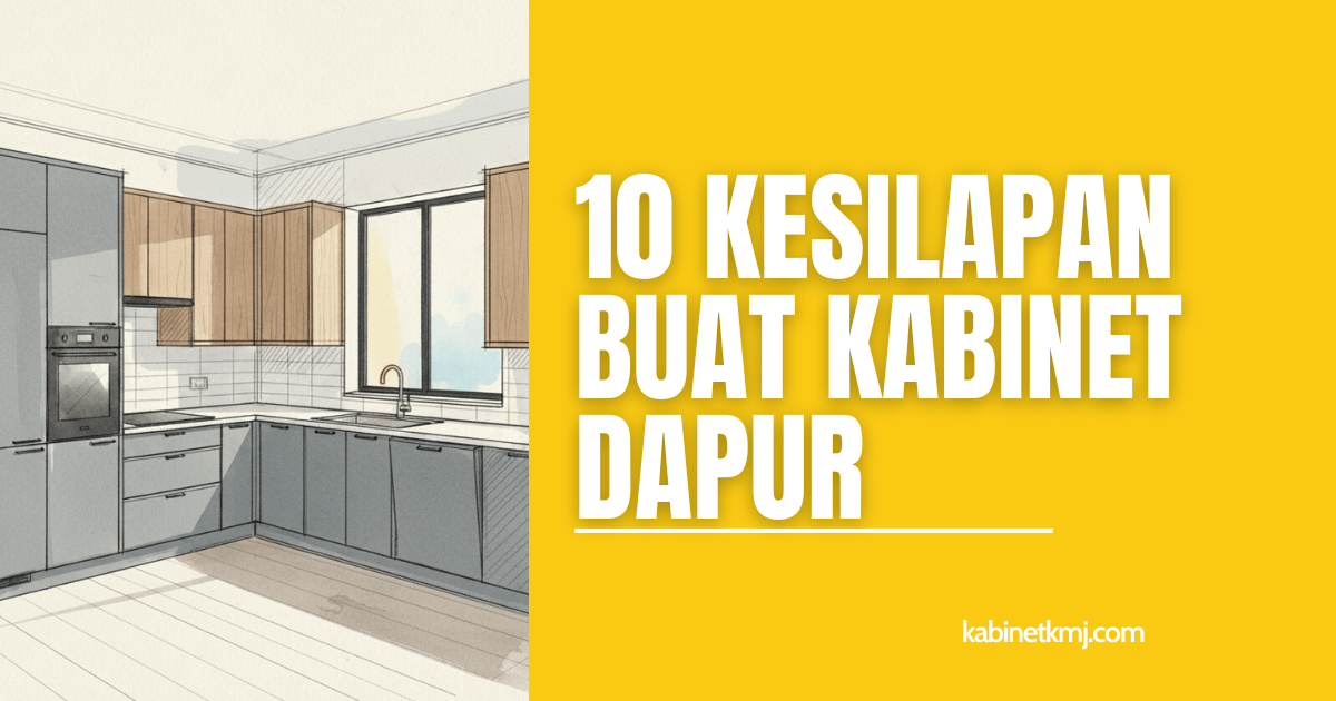 Kabinet Murah Johor - Kesilapan Buat Kabinet Dapur