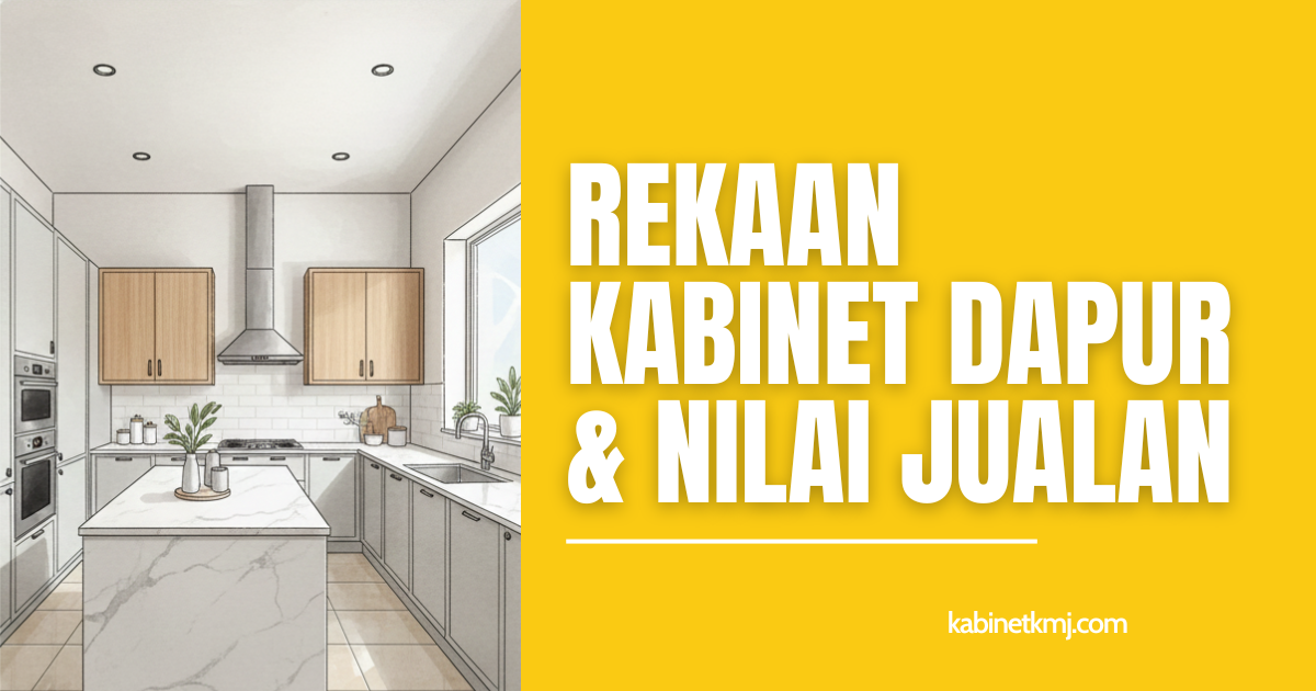 Kabinet KMJ - Rekaan Kabinet Dapur dan Nilai Jualan - Featured Image Rekaan Kabinet Dapur